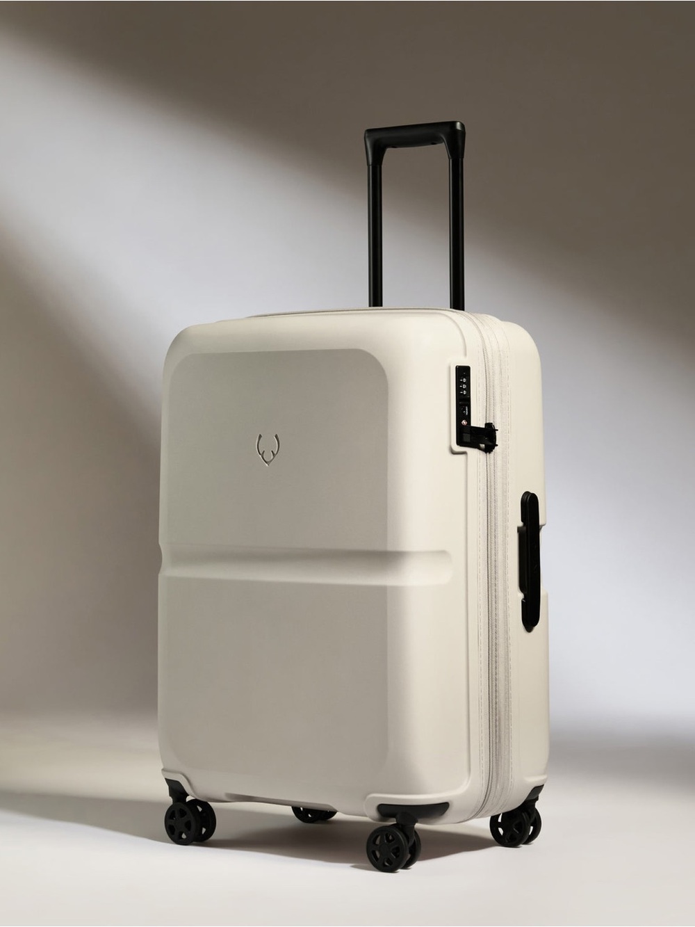 Antler Carry-On Luggage Warm Taupe Stripe Hardshell Spinner Suitcase Travel✈️ - Picture 5 of 16